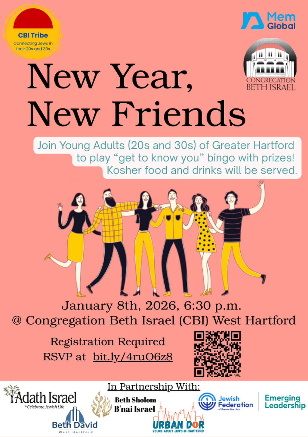 Past Event - Thurs Jan 8th 2026 - New Year, New Friends w/ CBI's The Tribe