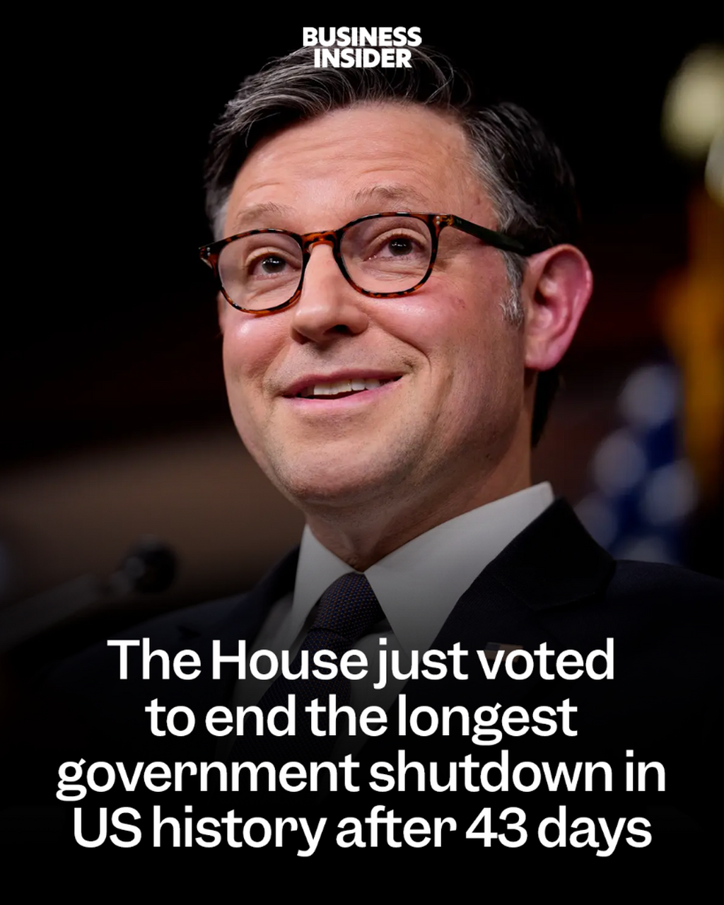 The House just voted to end the longest government shutdown in US history after 43 days