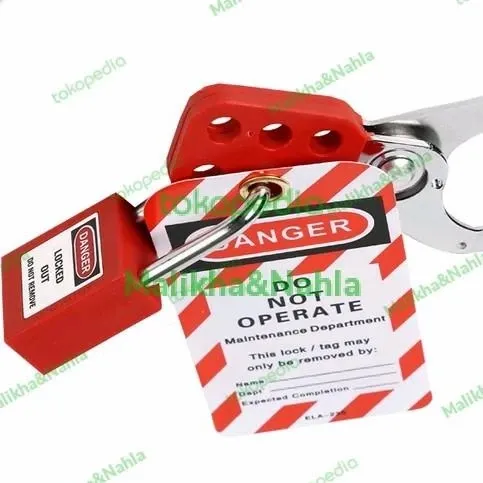 LOTO Tag lock, kunci team safety