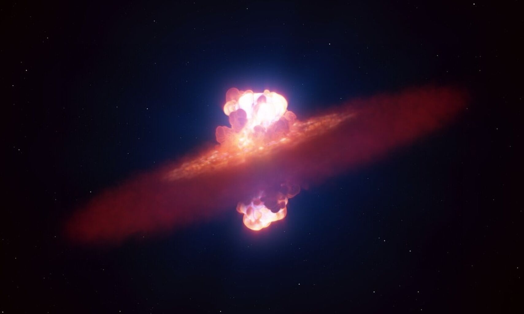 VLT svela la forma allungata della supernova che nasce