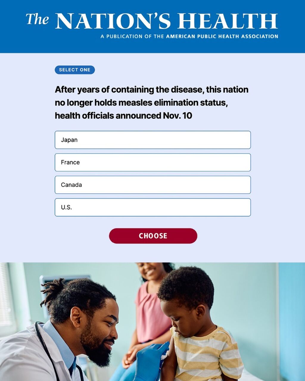 Quiz | The Nation's Health
