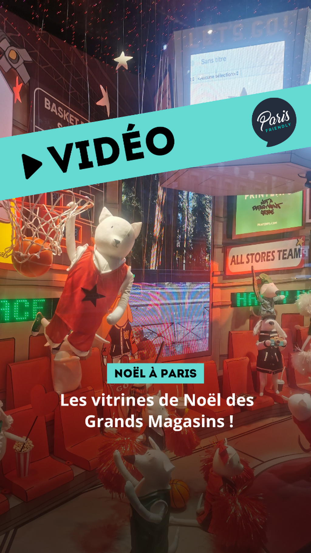 Les vitrines de No&euml;l des Grands Magasins !