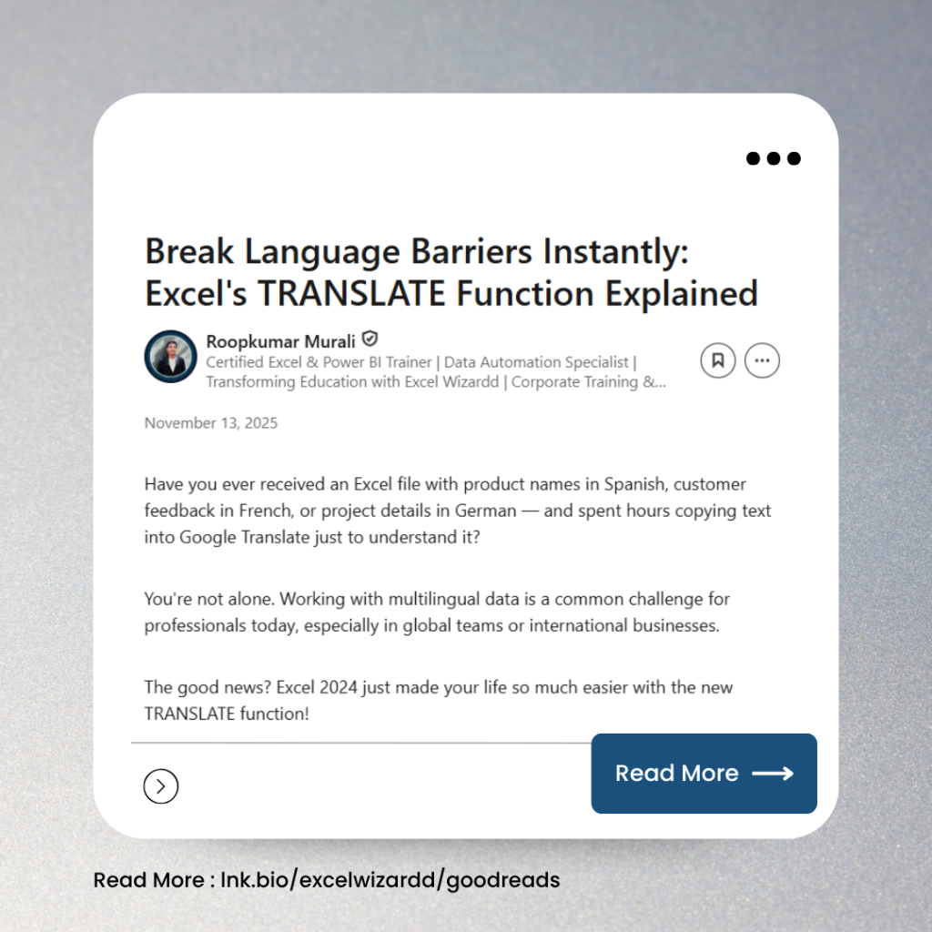 🔥 Break Language Barriers Instantly: Excel's TRANSLATE Function Explained 