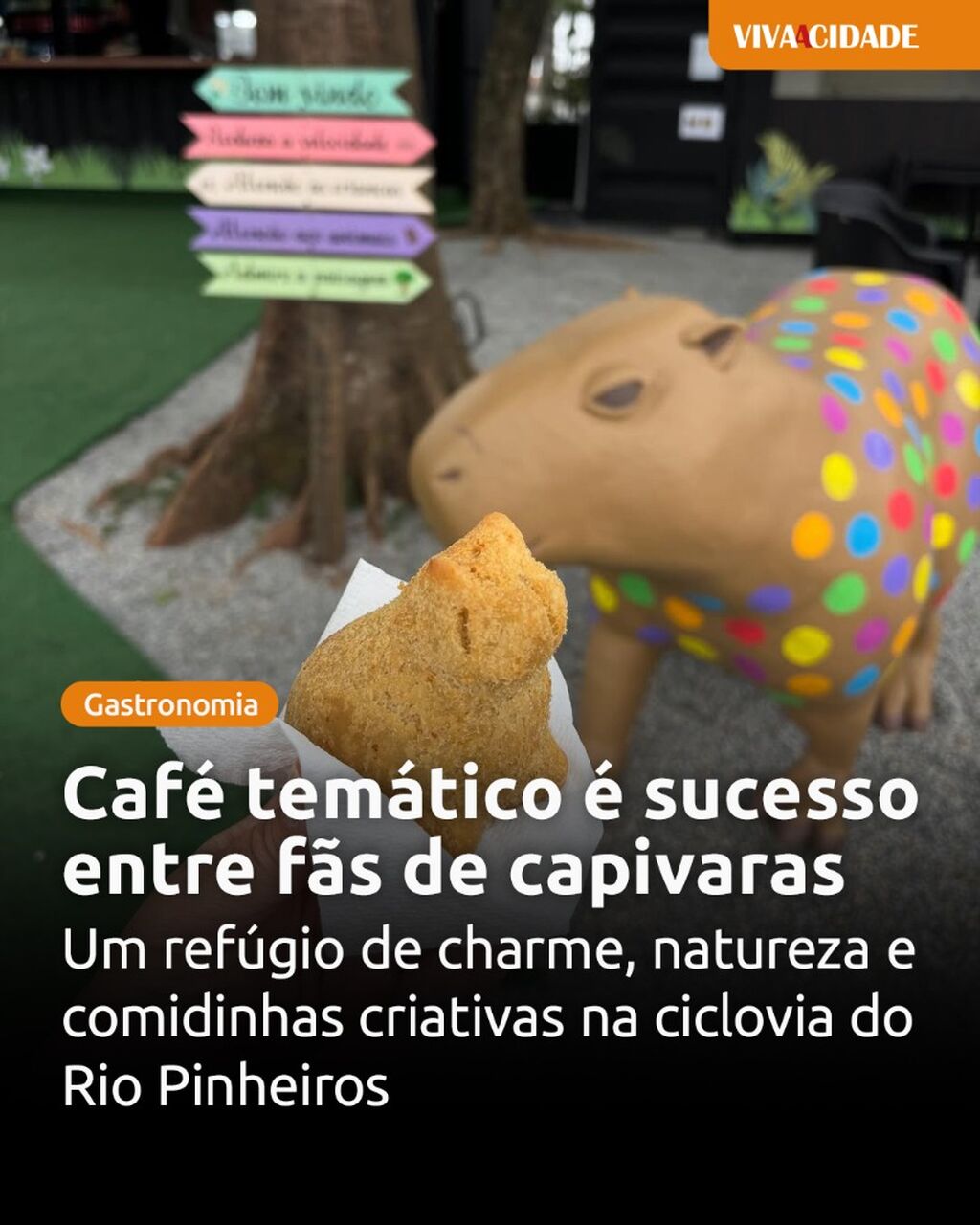 Caf&eacute; tem&aacute;tico &eacute; sucesso entre f&atilde;s de capivaras