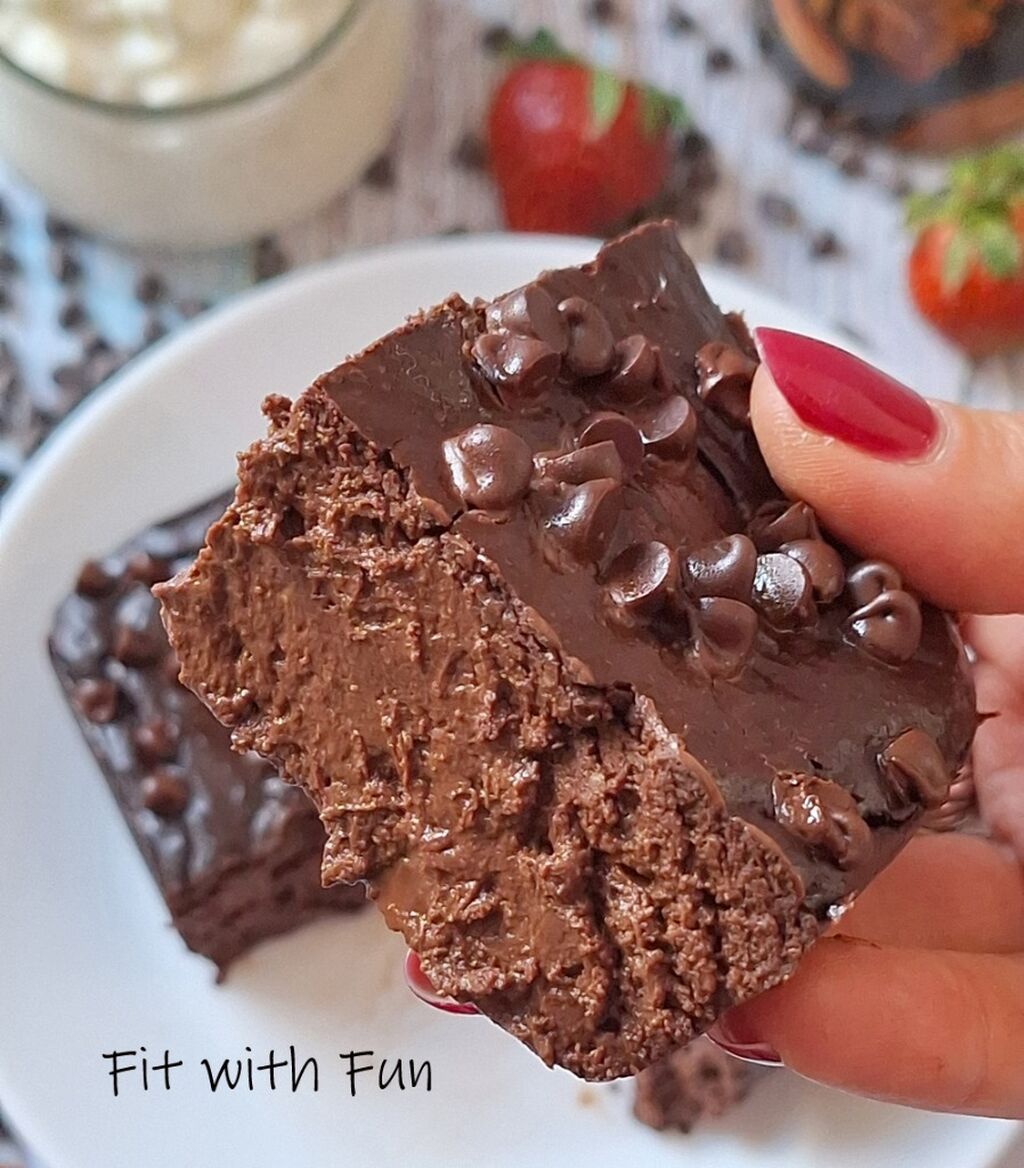 🍫 Brownie proteico senza farina 4 ingredienti 😍