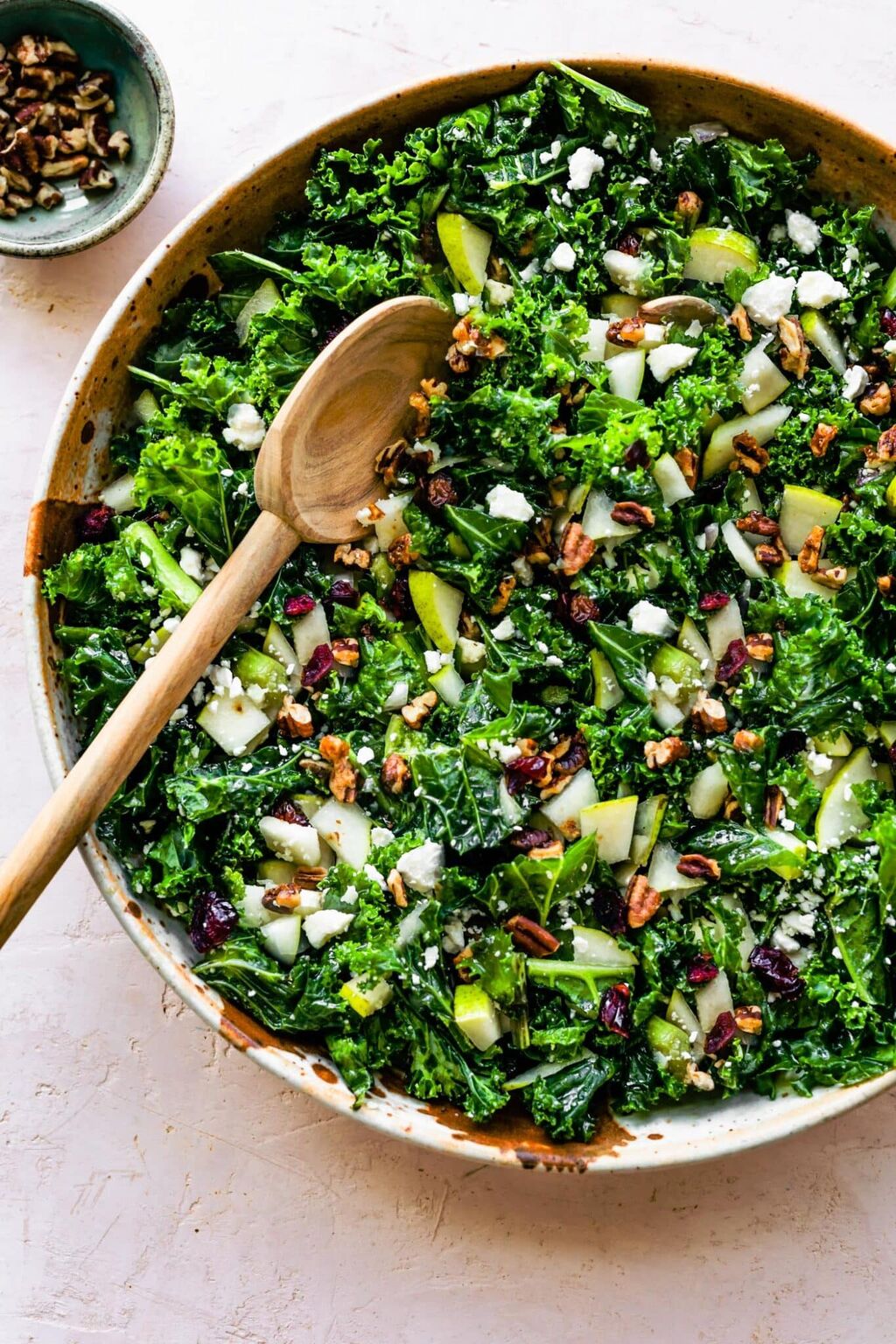 Kale Pear Goat Cheese Salad