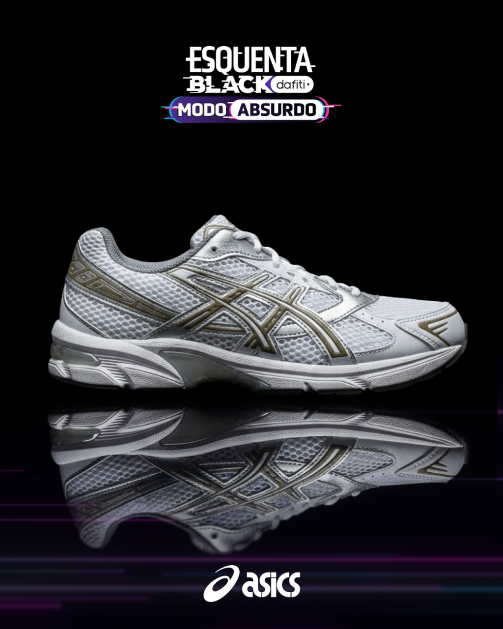 &Eacute; glitch ou &eacute; estilo? T&ecirc;nis ASICS 1130 em Modo Absurdo