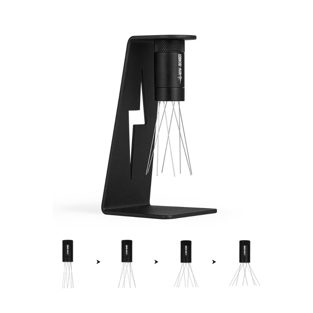 MHW-3BOMBER WDT Tool Espresso Distribution Tool with Magnetic Stand