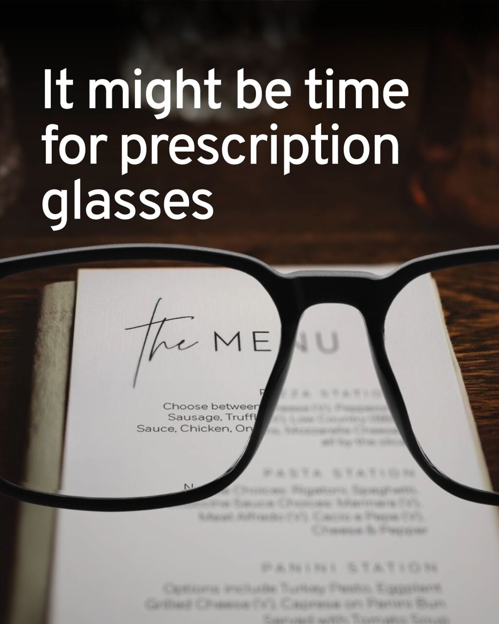 Time for Prescription Glasses