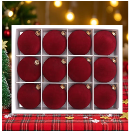 12PCS Christmas Ball Ornaments, Shatterproof For just $12.99!! Code:7KW6Q3AM