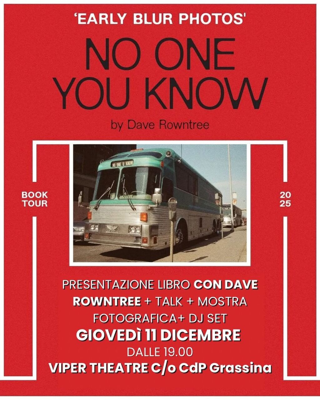 11 Dicembre 2025: Dave Rowntree | Viper Theatre 