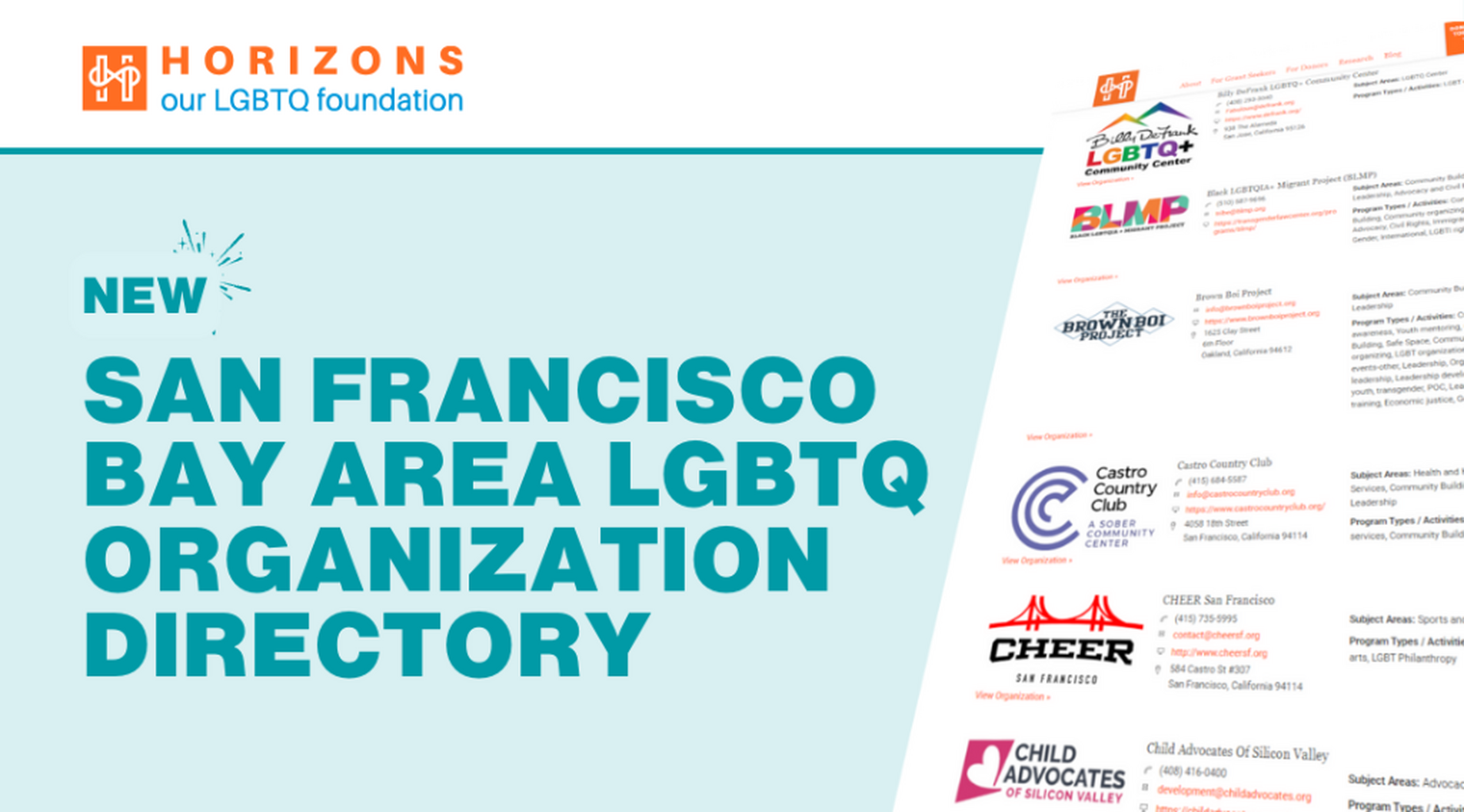 SF Bay Area LGBTQ Organization Directory