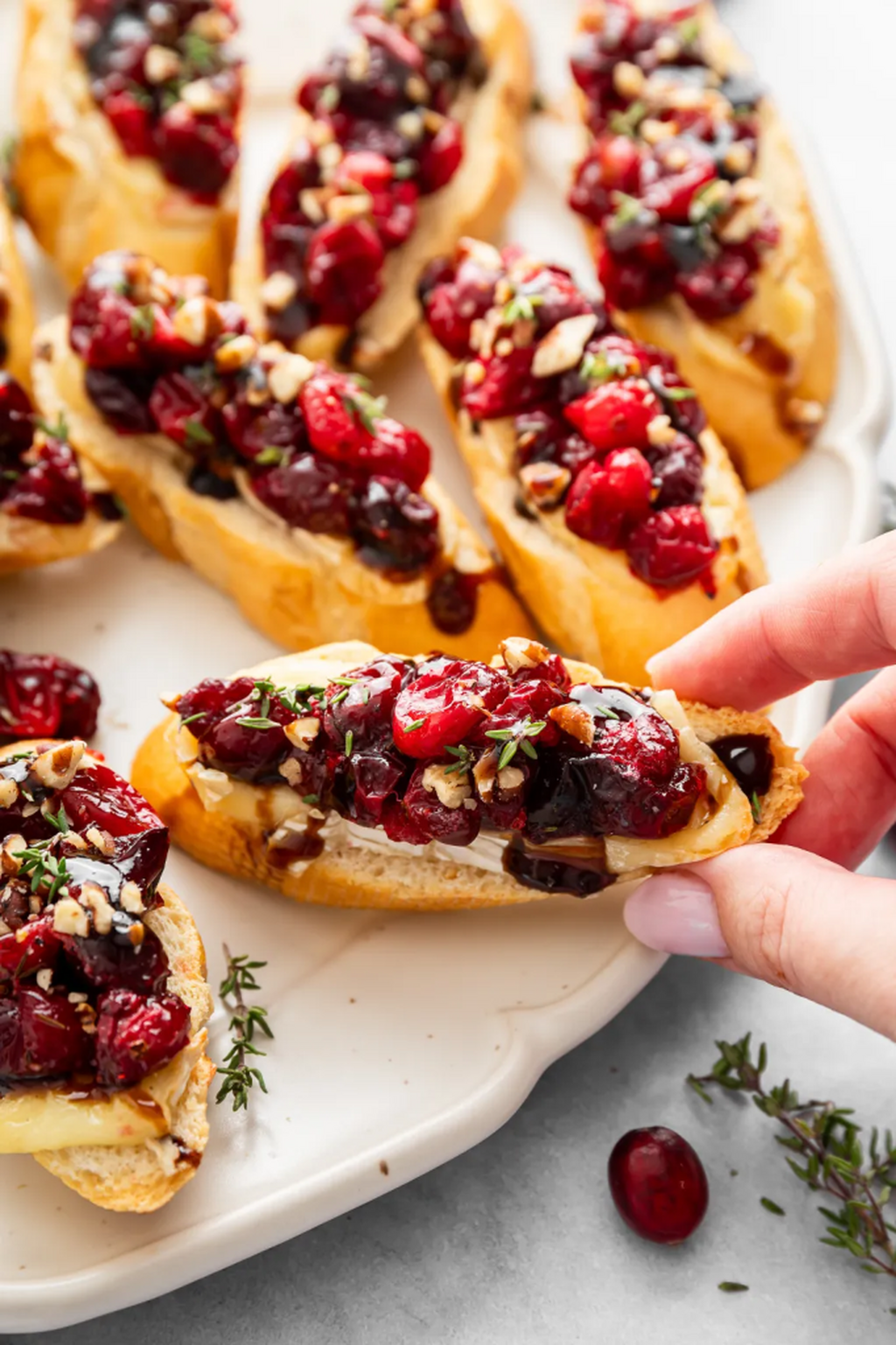 Cranberry & Brie Crostini 