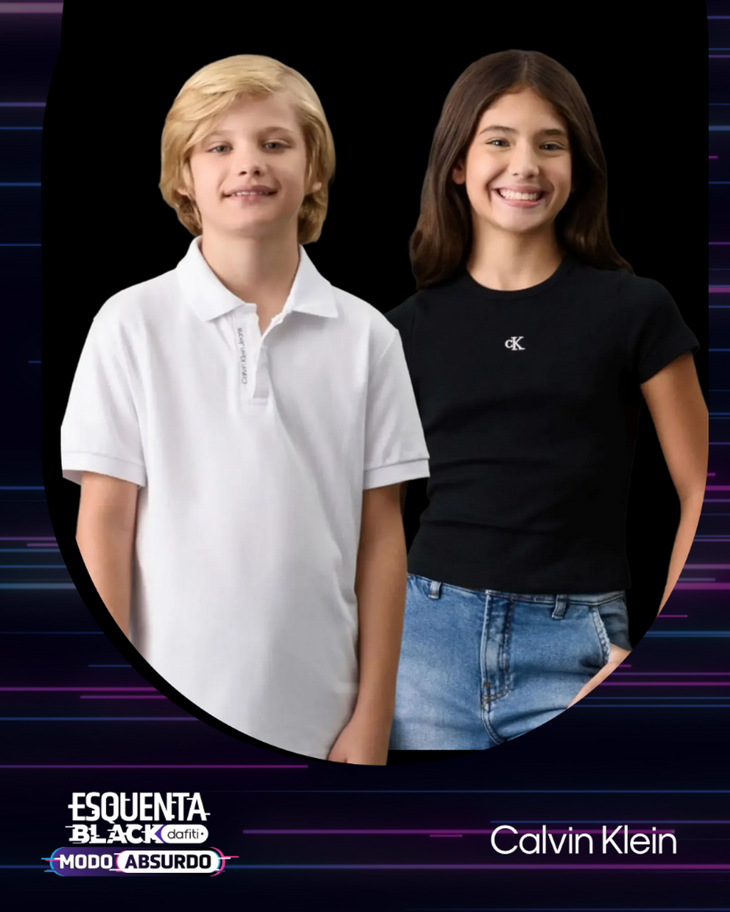 Calvin Klein Kids chegou com pre&ccedil;o mini at&eacute; 40% OFF