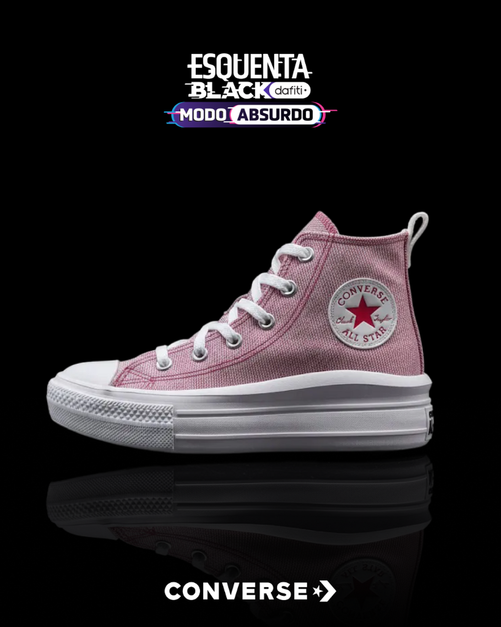  Converse Kids at&eacute; 50% OFF