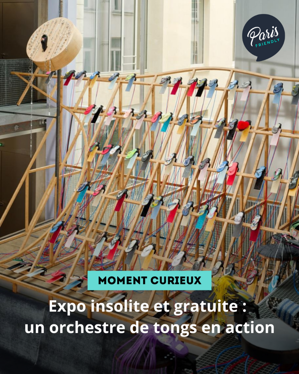 Expo insolite et gratuite : un orchestre de tongs en action