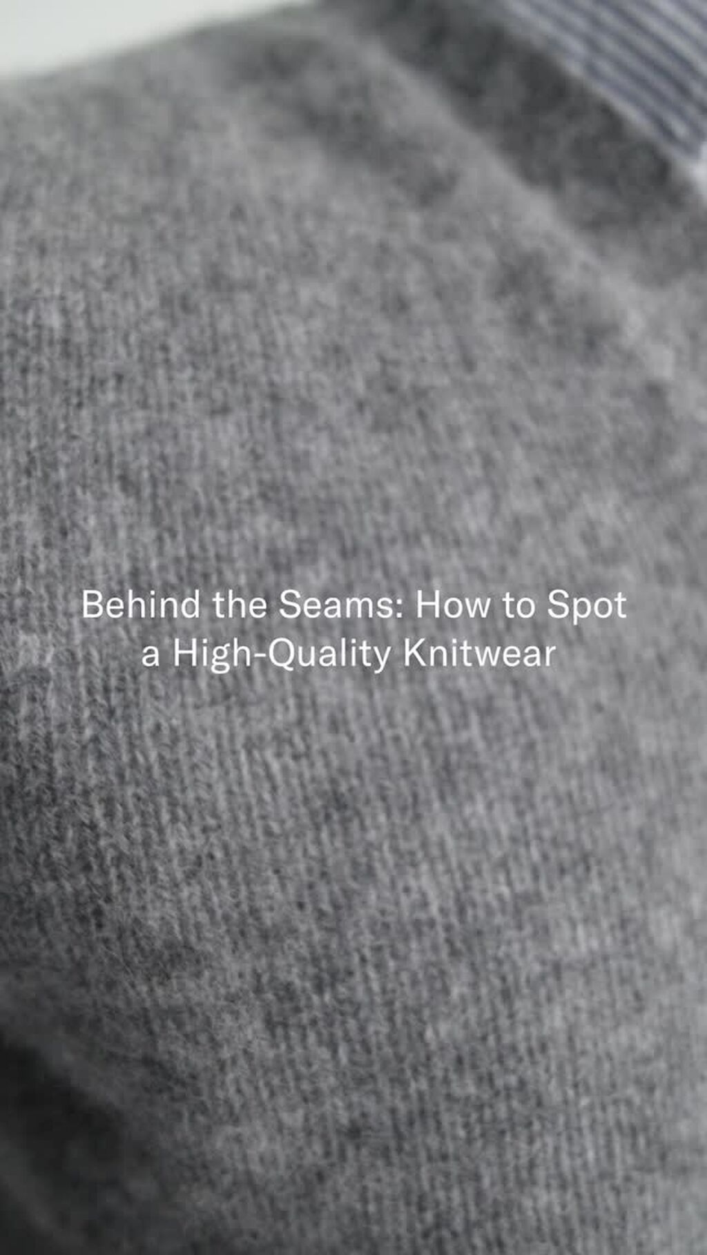 Behind the seams
