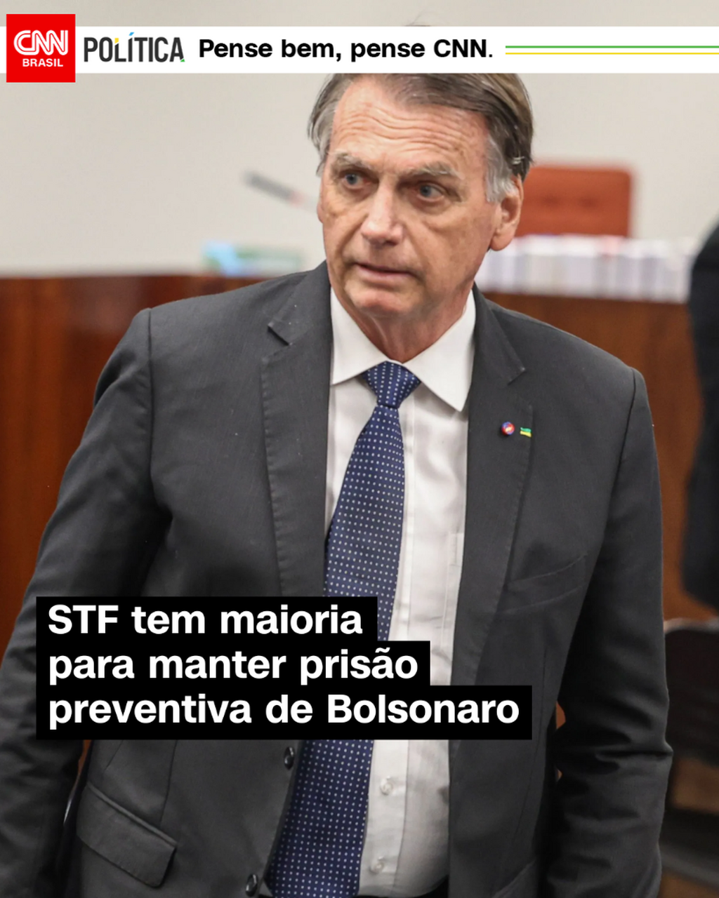 STF tem maioria  para manter pris&atilde;o  preventiva de Bolsonaro