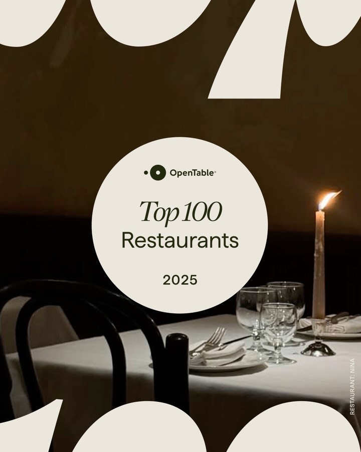 OpenTable's Top 100 Restaurants for 2025