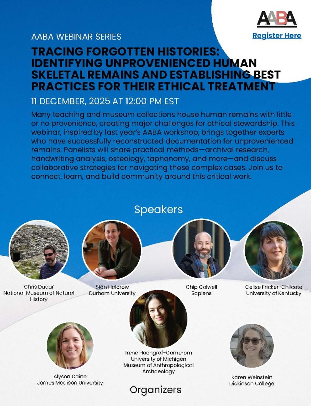 AABA | Tracing Forgotten Histories: Identifying Unprovenienced Human Skeletal Remains and Establishing Best Practices for their Ethical Treatment