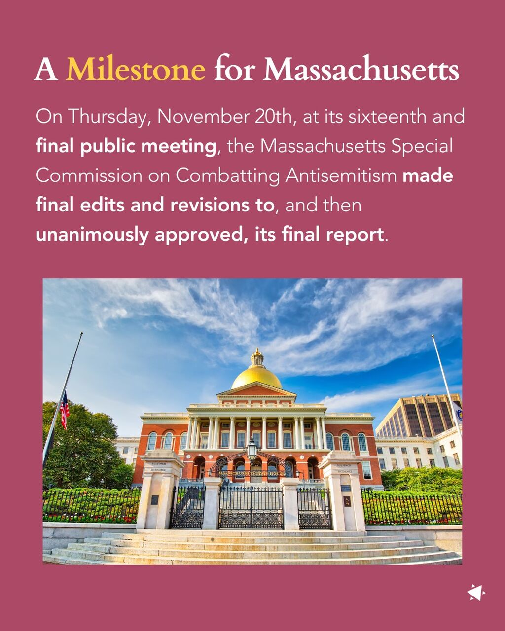 A Milestone for Massachusetts