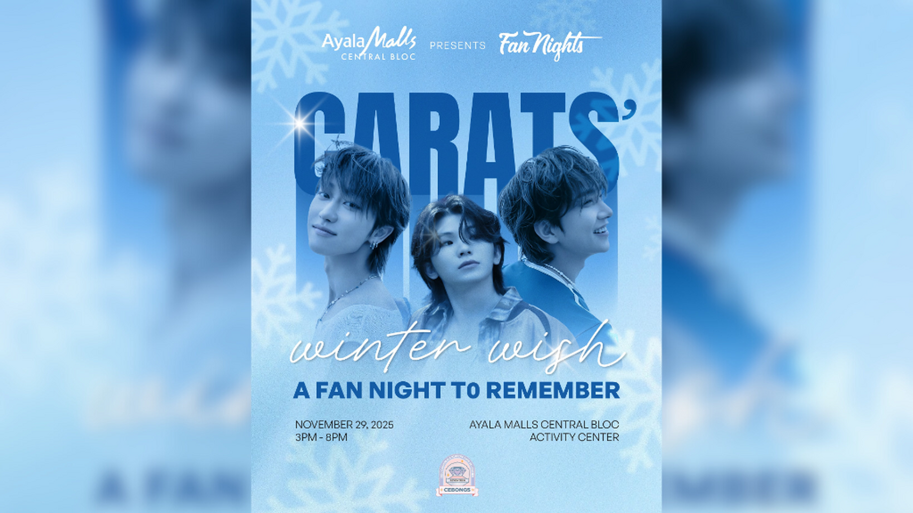 Ayala Malls Central Bloc presents Fan Nights: CARATs&rsquo; Winter Wish