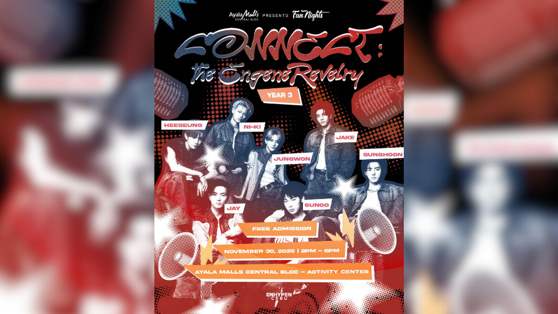 Ayala Malls Central Bloc presents Fan Nights: CONNECT: The ENGENE Revelry