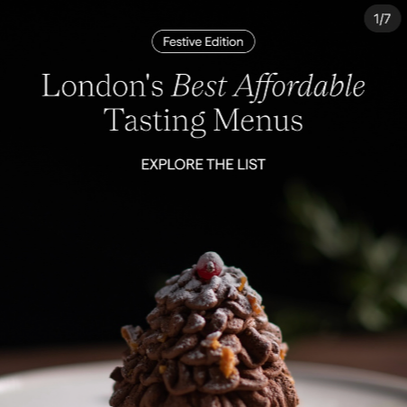 Affordable festive menus 