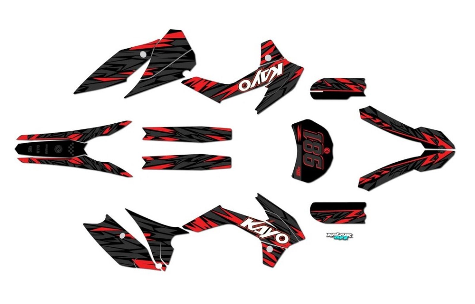 Kayo K2 graphics kit 2 red