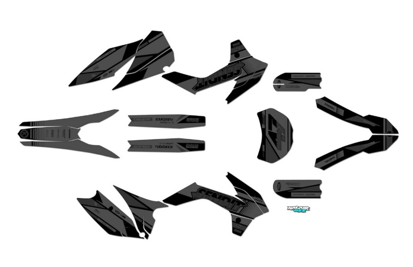 kayo k2 graphics kit 3 gray