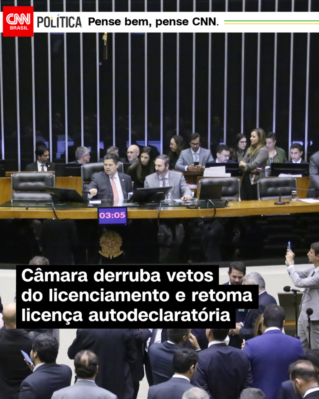 C&acirc;mara derruba vetos do licenciamento e retoma licen&ccedil;a autodeclarat&oacute;ria