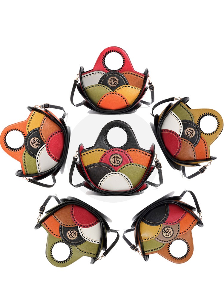 Scalloped Design Small Handbag