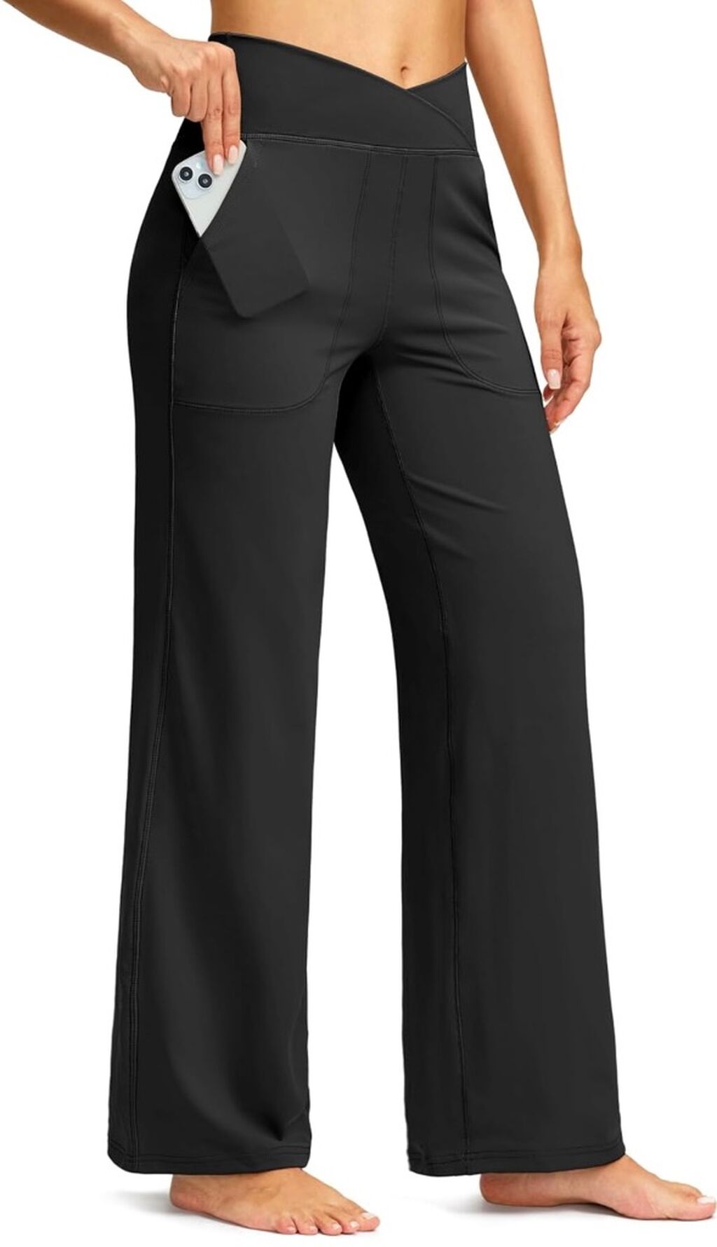 Soothfeel Wide Leg Pants Woman Yoga Pants with Pocket for just $19.93! Code:4EQIMLPH