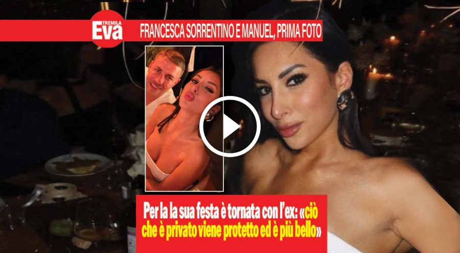 Francesca Sorrentino, la foto del ritorno con Manuel Maura