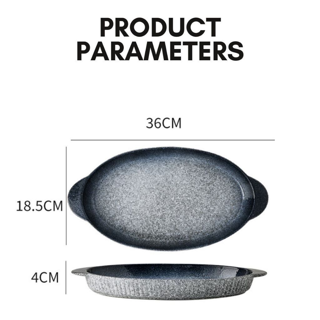Porcelain Dining Baking Plate