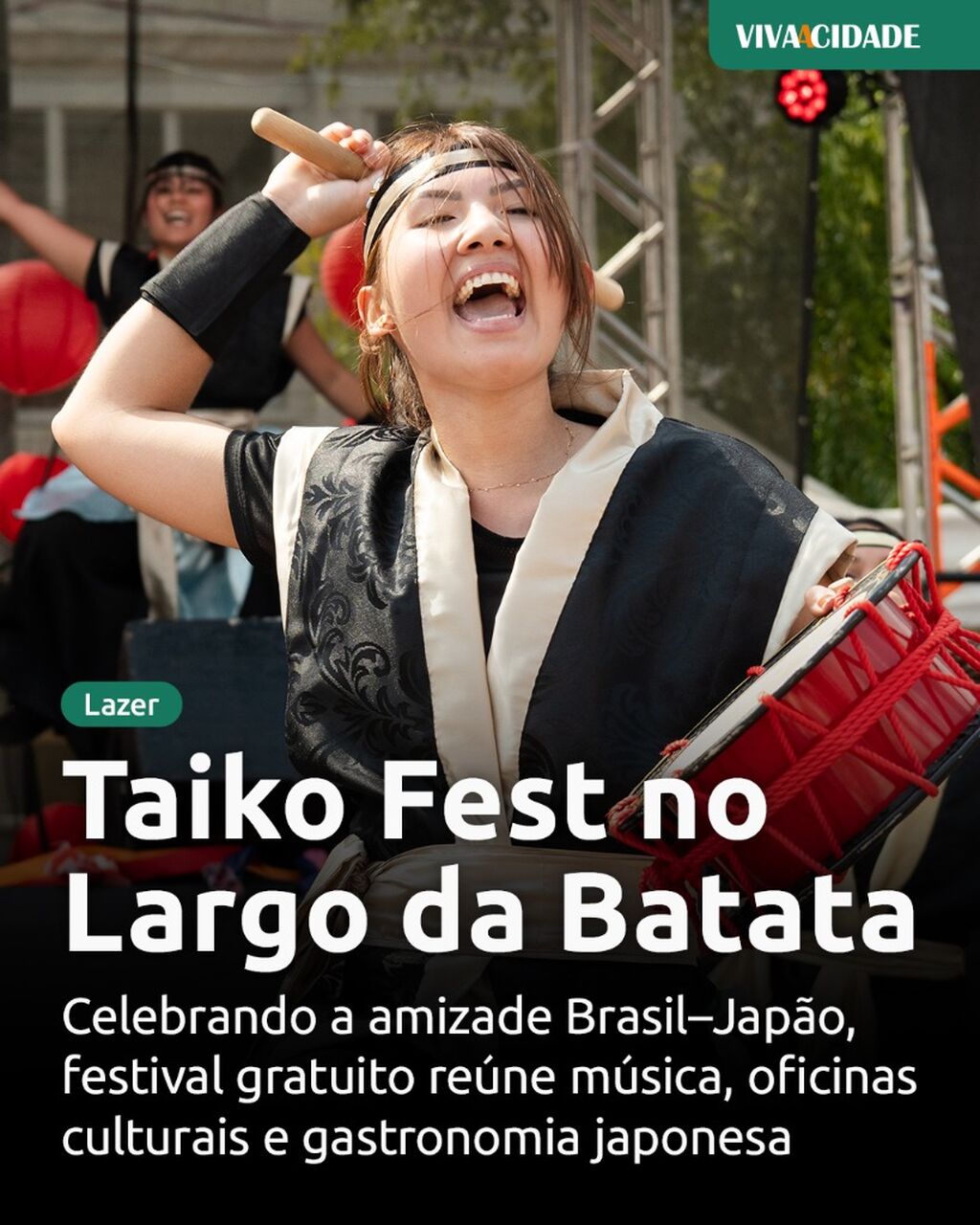 Taiko Fest no Largo da Batata