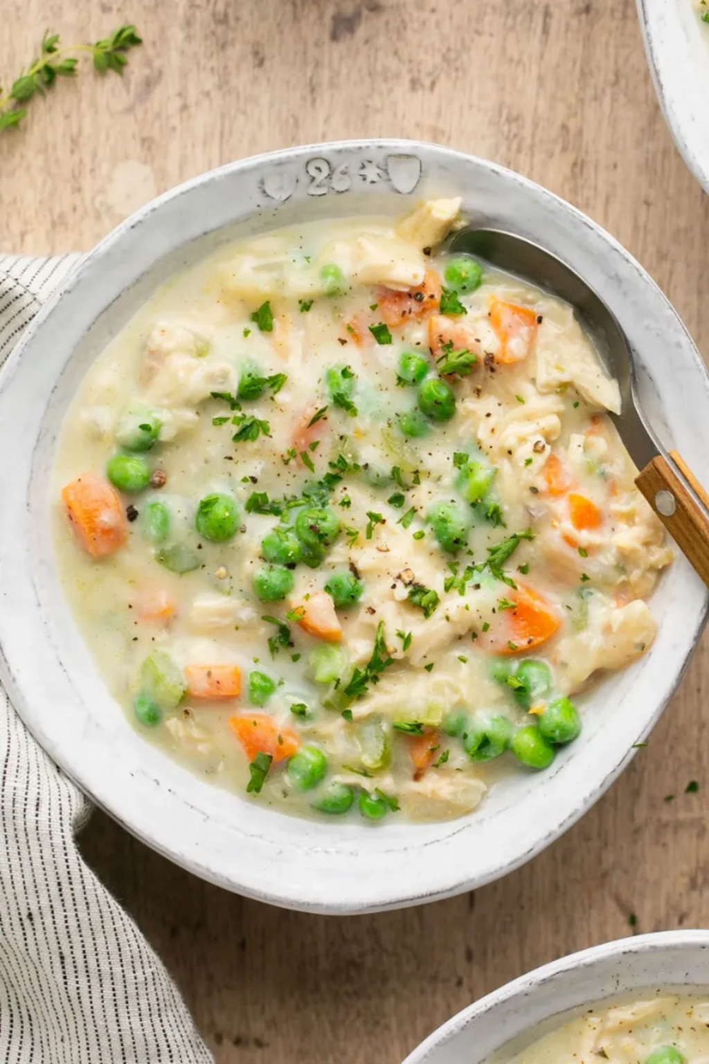 Chicken pot pie soup
