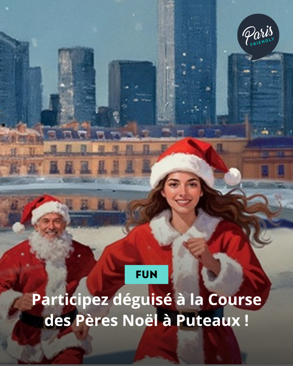 Participez d&eacute;guis&eacute; &agrave; la Course des P&egrave;res No&euml;l &agrave; Puteaux !