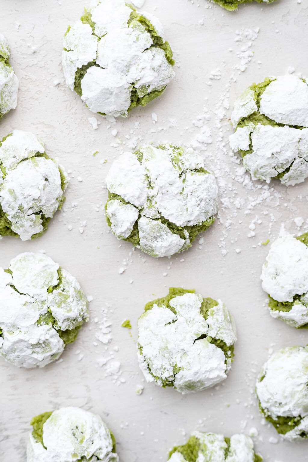 Matcha Crinkle Cookies 2