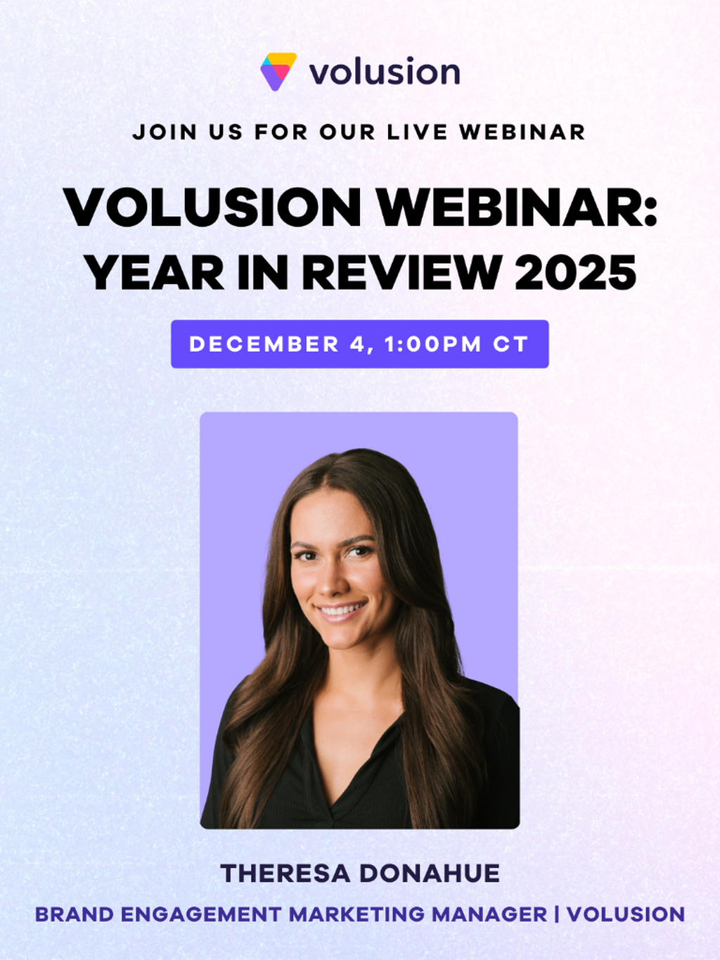 Webinar Registration: Volusion's Year in Review