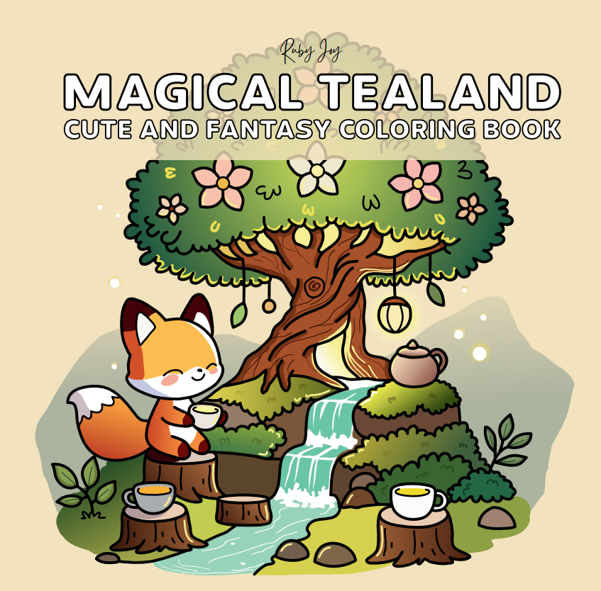 Magical TeaLand: Cute and Fantasy Coloring Book