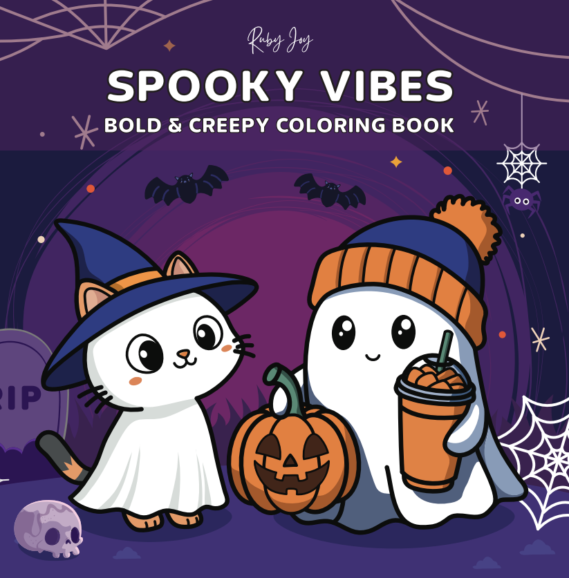 Spooky Vibes: Bold & Creepy Coloring Book