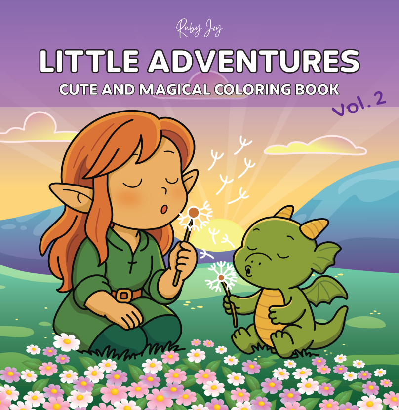 Little Adventures vol. 2: Cute and Magical Coloring Book