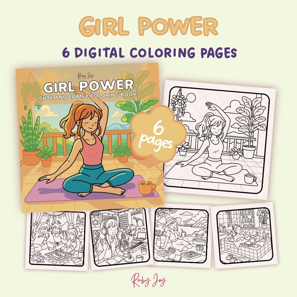 Girl Power Vol.1 - 6 Coloring Pages