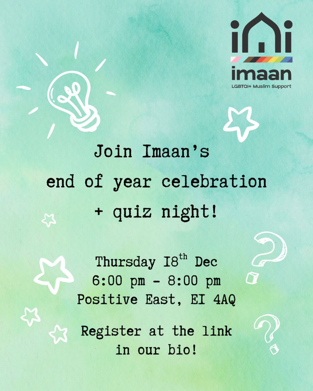 End of year celebration + quiz