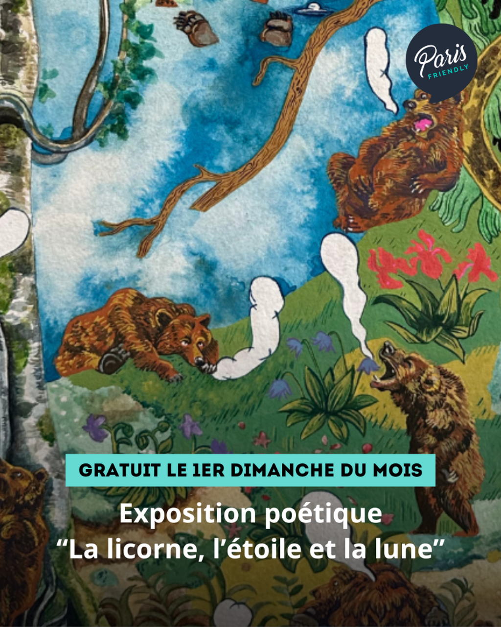 Exposition po&eacute;tique &ldquo;La licorne, l&rsquo;&eacute;toile et la lune&rdquo;