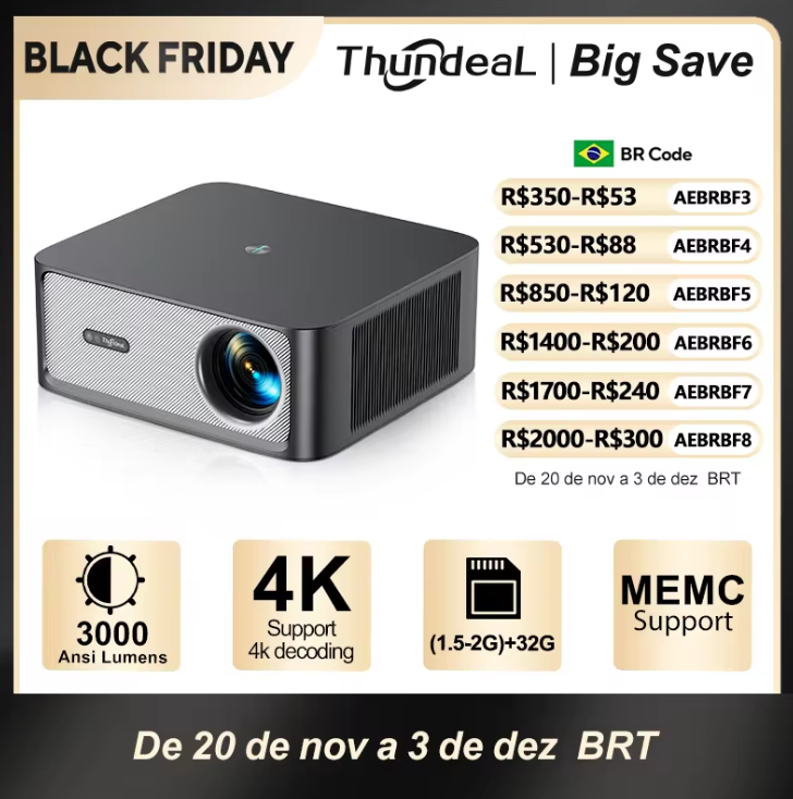 Projetor Thundeal TD98 PRo