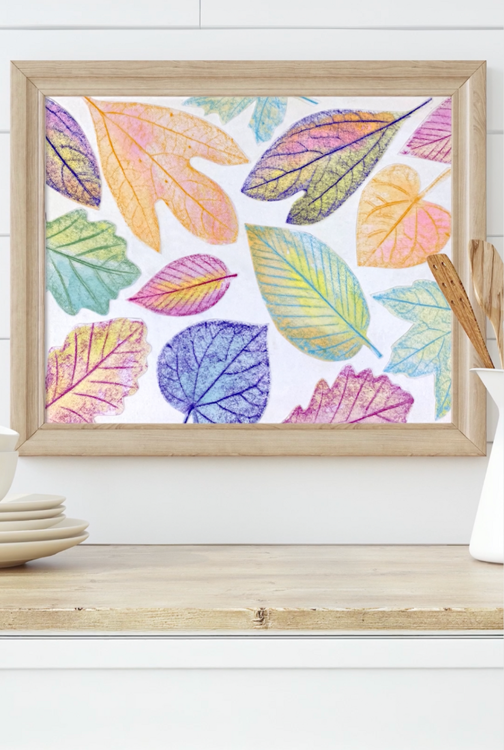 Leaf Rubbing Collage