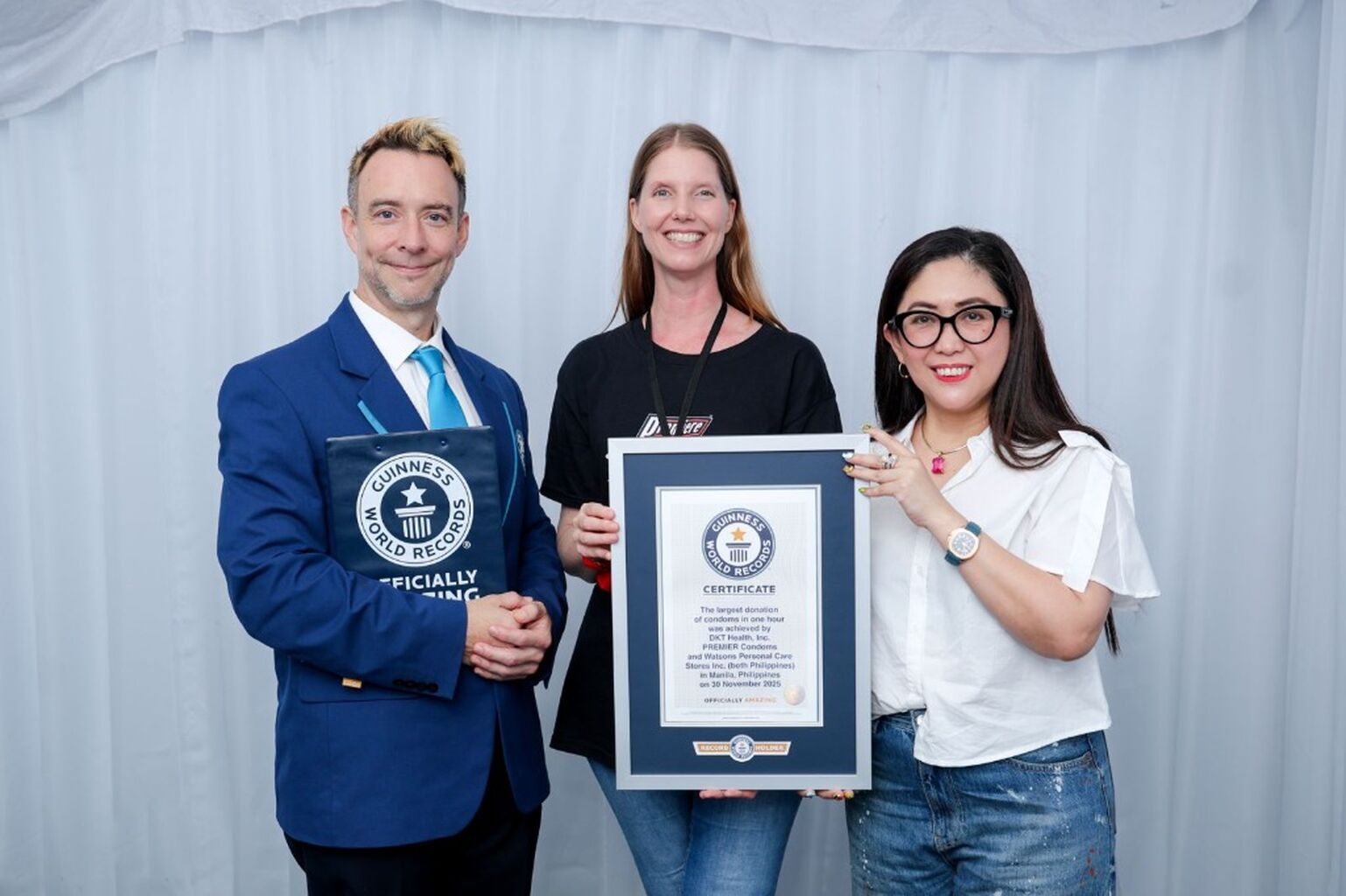 Guinness World Record&trade; achieved: Watsons and Premiere Condoms advocates for reproductive health through historic condom donation