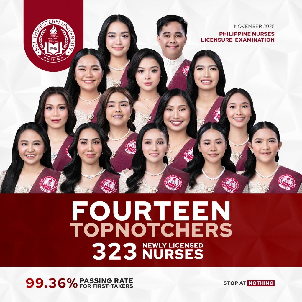 SWU PHINMA Produces 14 Topnotchers in the November 2025 PNLE Amidst the Aftermath of Typhoon Tino